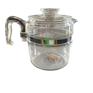 Pyrex vintage Glass coffee pot with Lid